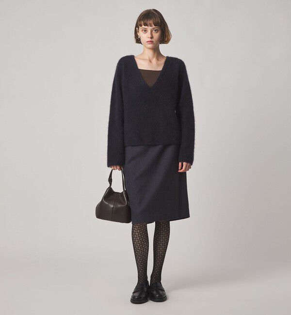 STEVEN ALAN「＜Steven Alan＞オーストラリアン ウール ミックス Vネック ニット」|ニット・セーター|