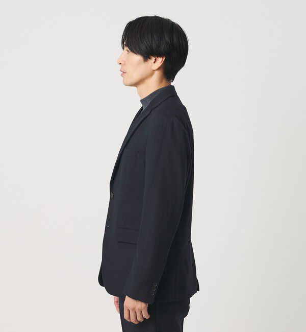BEAUTY&YOUTH UNITED ARROWS「ストレッチ サキソニー 2ボタン ジャケット セットアップ対応」|テーラードジャケット|