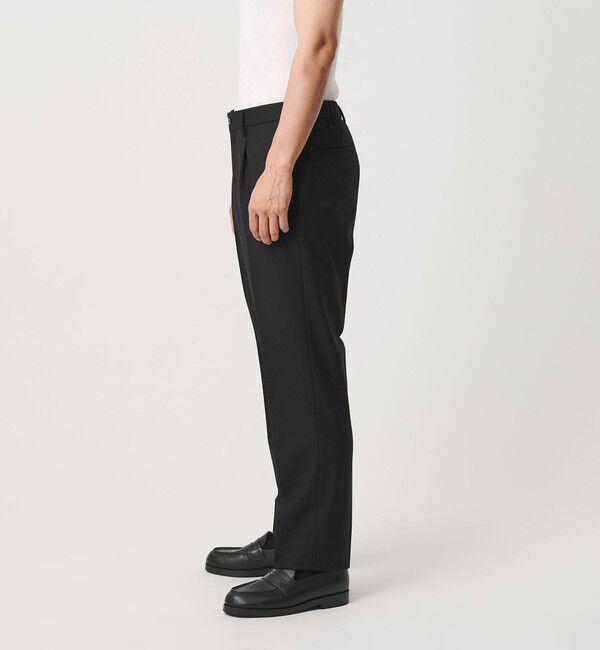BEAUTY&YOUTH UNITED ARROWS「ストレッチ ウールブレンド ワンプリーツ テーパード パンツ NO.5 セットアップ対応」|チノ|