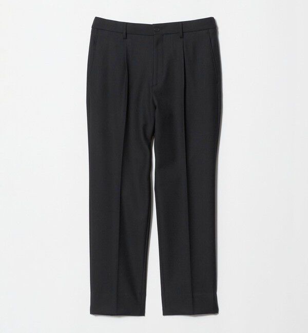 BEAUTY&YOUTH UNITED ARROWS「ストレッチ ウールブレンド ワンプリーツ テーパード パンツ NO.5 セットアップ対応」|チノ|