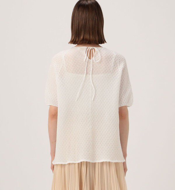 Ballsey「シャイニークロス バックリボンプルオーバー」|ニット・セーター|