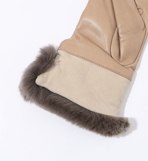 TOMORROWLAND GOODS「CARIDEI ファーコンビグローブ」|手袋|