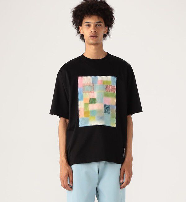 CABaN「CABaN スビンコットン モザイクプリントTシャツ」|Tシャツ・カットソー|