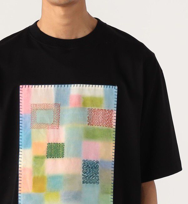 CABaN「CABaN スビンコットン モザイクプリントTシャツ」|Tシャツ・カットソー|