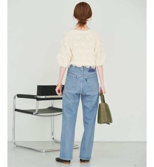 SLOBE IENA「《4サイズ展開/追加》LE DENIM ストレートデニムパンツ」|デニム|