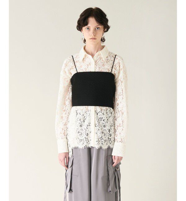 GRACE CONTINENTAL「ニットライクレースビスチェ」|その他|