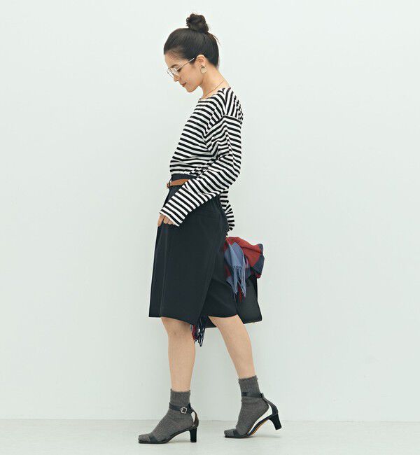 NOLLEY'S「《セットアップ対応》ウォッシャブルウール調ストレッチハーフパンツ」|その他|