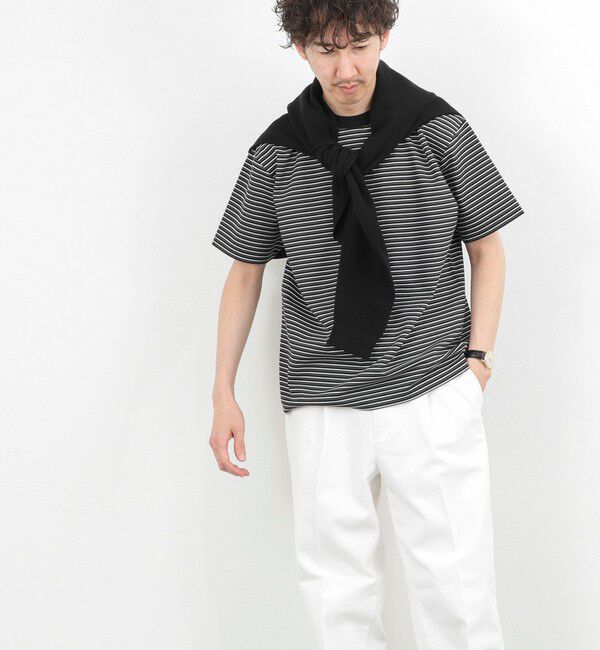 NOLLEY'S goodman「シルケットボーダーTシャツ / クルーネック / 26SS」|Tシャツ・カットソー|