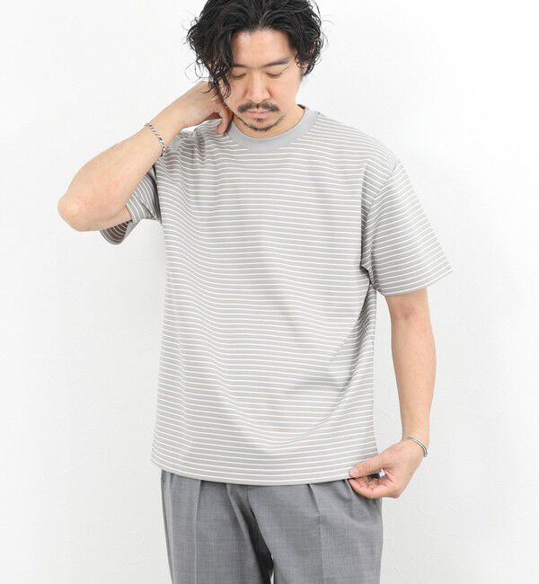 NOLLEY'S goodman「シルケットボーダーTシャツ / クルーネック / 26SS」|Tシャツ・カットソー|