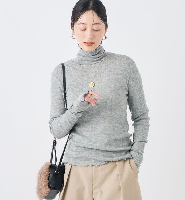 NOLLEY'S「MY STANDARDウォッシャブルリブタートル」|Tシャツ・カットソー|