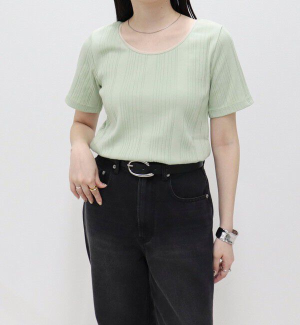 fredy emue「ランダムテレコ5分袖Tシャツ」|Tシャツ・カットソー|