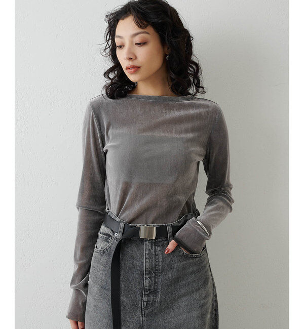  「フロッキーバックシャンカットソー」|Tシャツ・カットソー|
