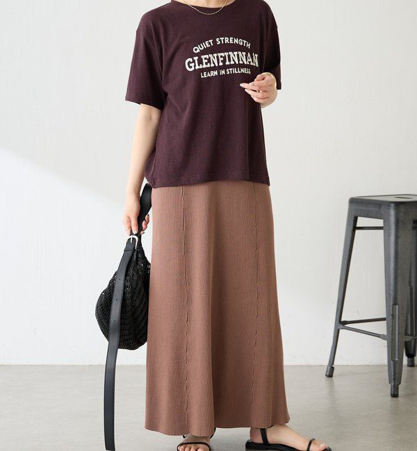  「カレッジ風ロゴTシャツ」|Tシャツ・カットソー|