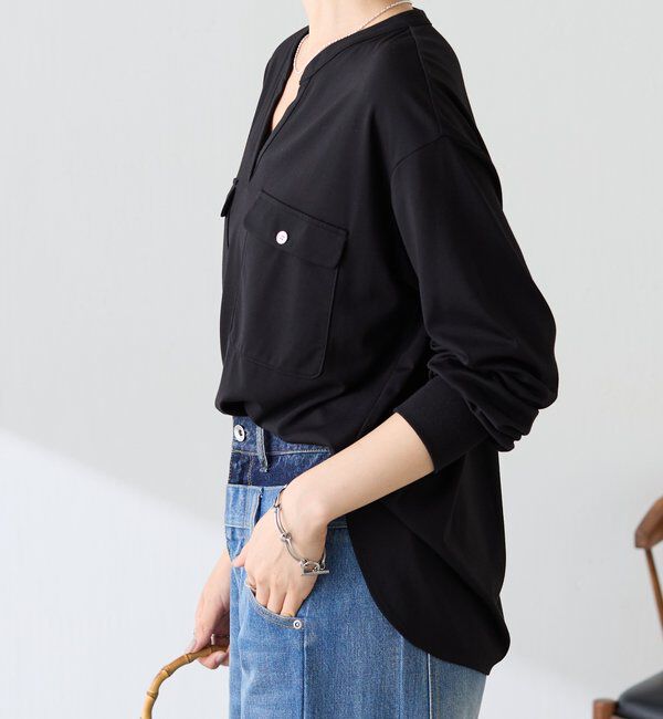  「【SNS140万回再生】スキッパーダブルポケットカットソー」|Tシャツ・カットソー|