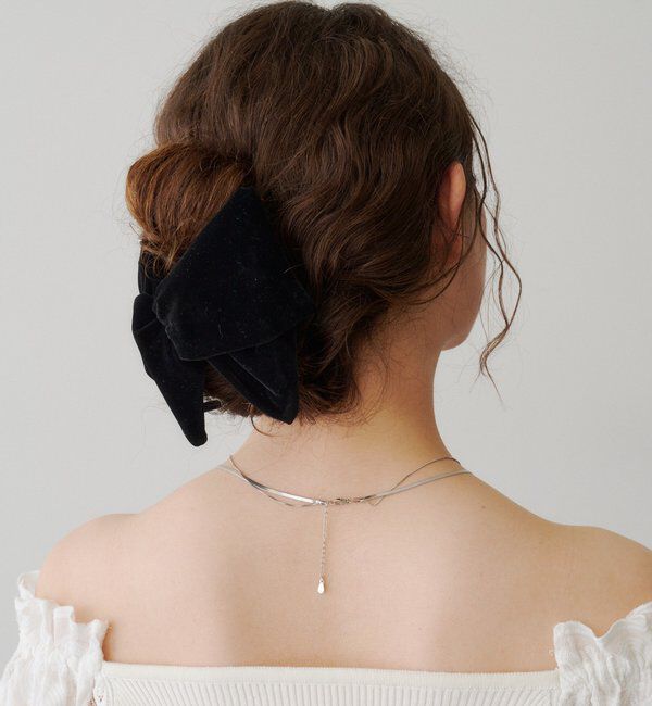  「【fiw.】スタッズヘアクリップ」|その他|ブラック