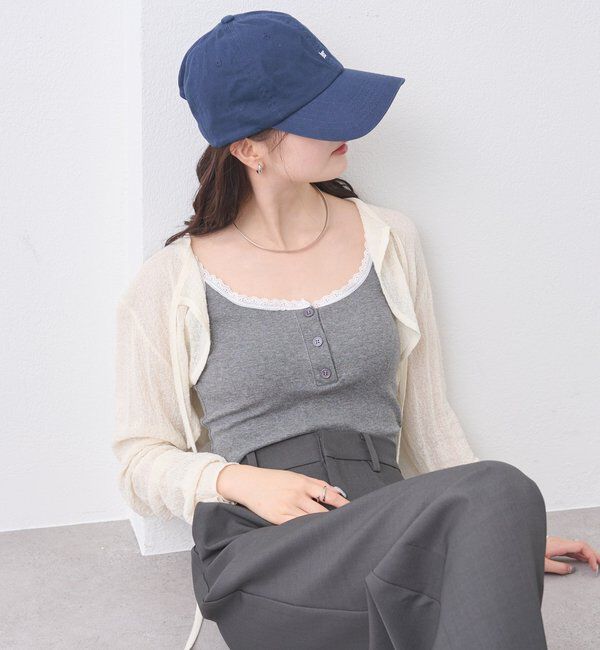  「パット付きボーダーキャミ」|キャミソール|