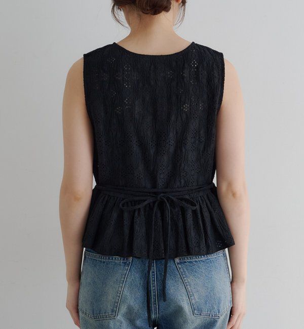  「【再入荷】レースペプラムフリルタンク」|シャツ・ブラウス|