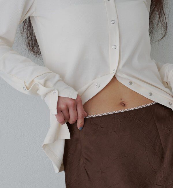  「【新色パープル＆チャコールグレー】リングドットカットソー」|Tシャツ・カットソー|