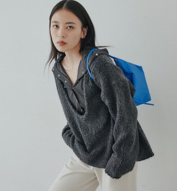  「【新色パープル＆チャコールグレー】リングドットカットソー」|Tシャツ・カットソー|
