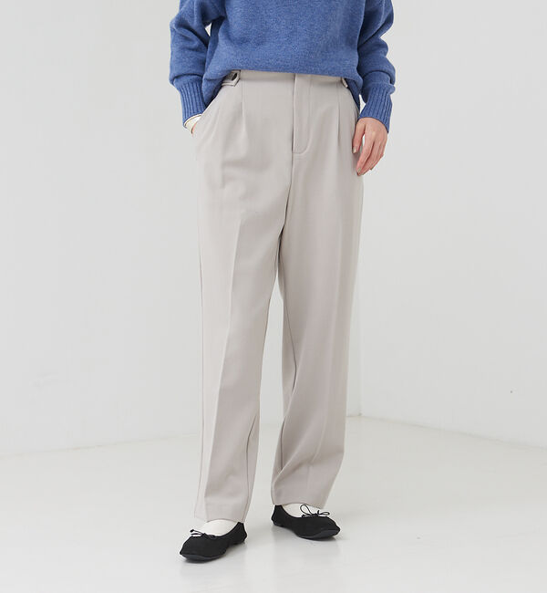 collex「【WEB限定】手洗い可　T/R起毛ストレッチパンツ」|その他|ライトグレー