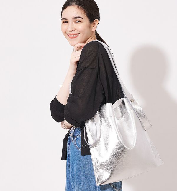 collex「【WEB限定】【BEAURE/ヴュレ】カウレザー 2WAY ハンドル トートバッ」|トートバッグ|
