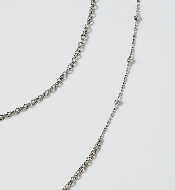collex「【dignif】【金属アレルギー対応】ミックスチェーン2WAYネックレス」|ネックレス|