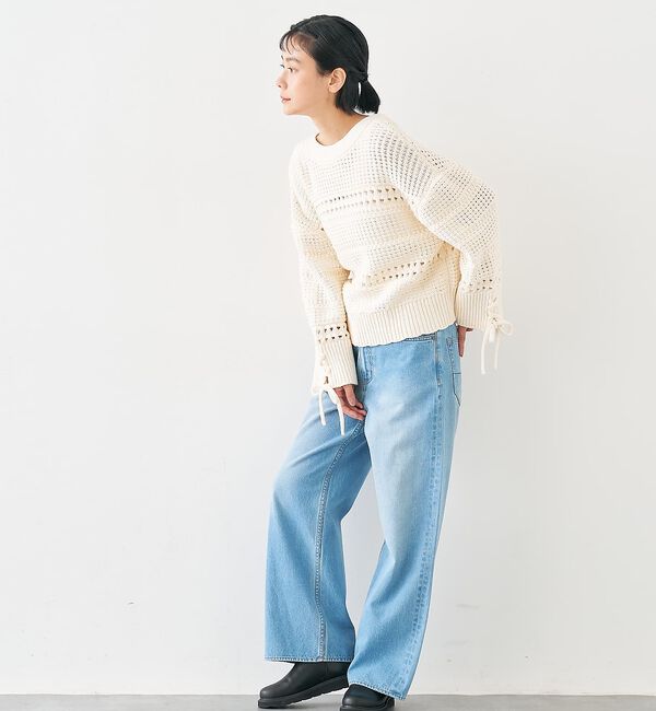 collex「袖口レースアップ2WAYカーディガン」|カーディガン|