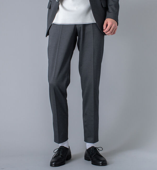 ABAHOUSE「【セットアップ対応/FLEX PANTS】バック ッシュ モクロディー スラック」|スラックス|チャコールグレー