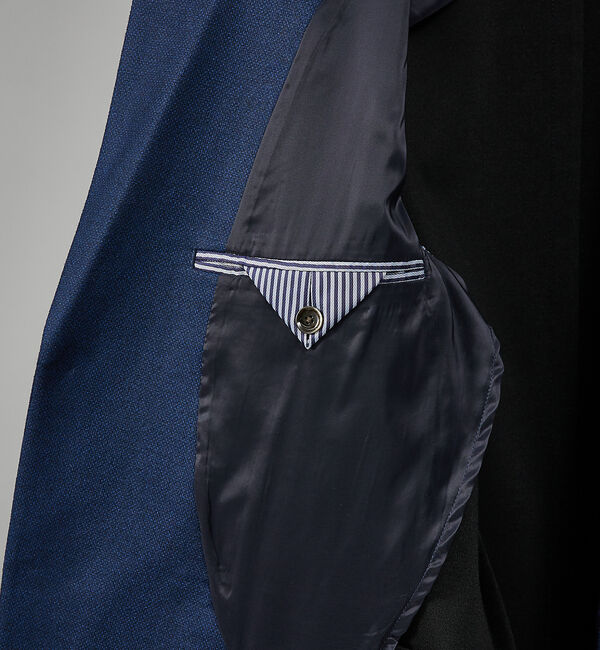 ABAHOUSE「【セットアップ対応/FLEX JACKET】T/R ポンチ ニードルパンチ ジャ」|テーラードジャケット|