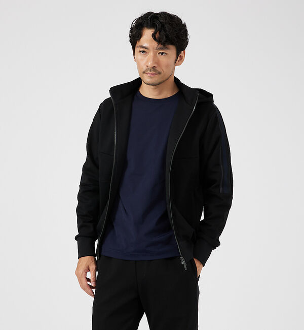 ABAHOUSE「【セットアップ対応】ラインハイショク コンビ ZIPパーカー」|パーカー|