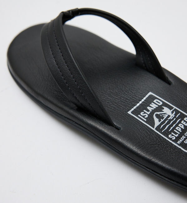 ABAHOUSE「【ISLAND SLIPPER / アイランドスリッパ】スムースレザー トングサ」|サンダル|