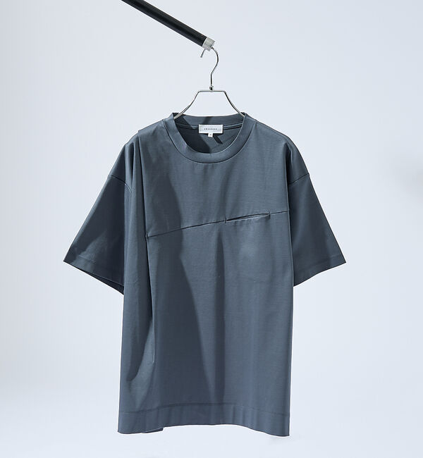ABAHOUSE「TUCK＆SEAM コットンポンチ 半袖Tシャツ」|Tシャツ・カットソー|