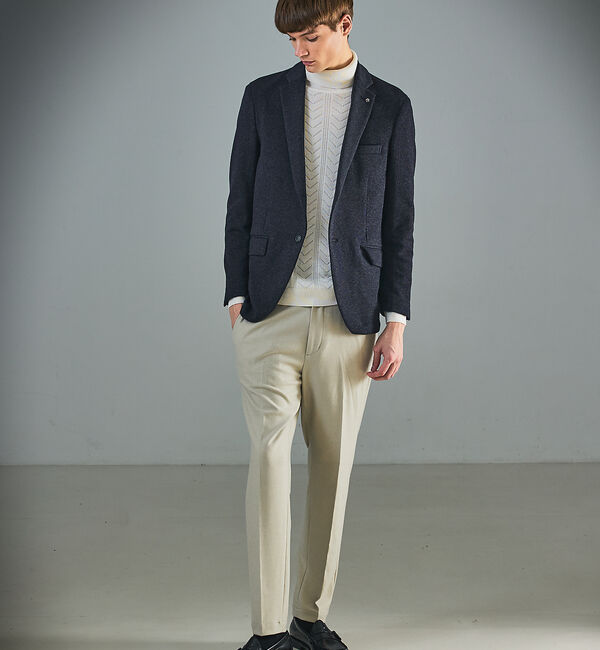 ABAHOUSE「【セットアップ対応】WOOL&times;COTTON ムリネ ジャージー ジャケット /」|テーラードジャケット|