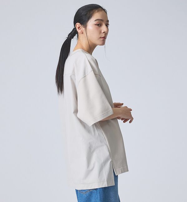 ABAHOUSE「【FORTUNA /フォルトゥナ】DockingCrewNeckTee/ドッキン」|Tシャツ・カットソー|