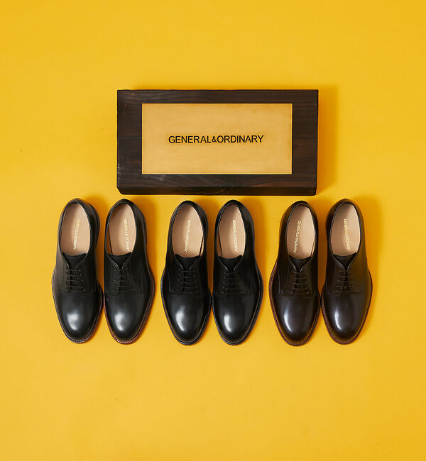 alfredoBANNISTER「【GENERAL&ORDINARY】外羽根プレーントゥシューズ」|ビジネス・ドレスシューズ|