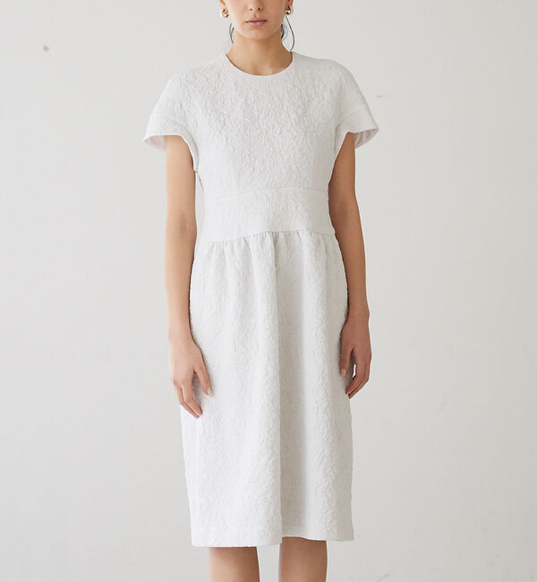 Rouge vif「【BELLE ROBE】ふくれジャガードワンピース」|ワンピース|