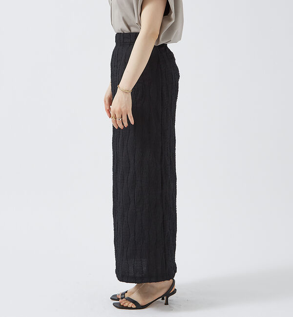 Rouge vif「カットジャガードタイトスリットスカート」|スカート|