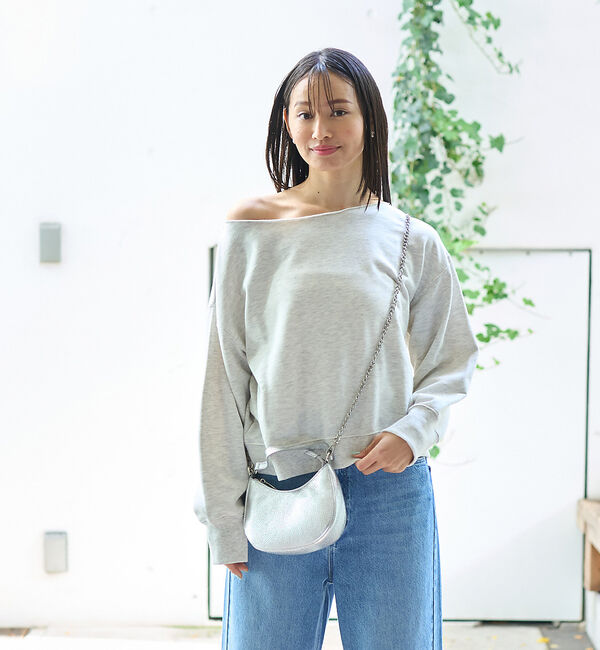 Rouge vif「【一部店舗限定】オフショルルーズスウェット」|スウェット・ジャージ|