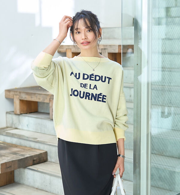 Rouge vif「【一部店舗限定】【追加4】ジャガードロゴニット」|ニット・セーター|