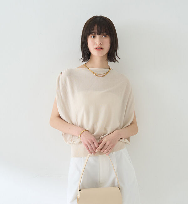Rouge vif「ドレープニットプルオーバー」|ニット・セーター|