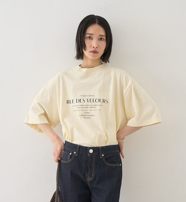 Rouge vif「ピグメントロゴBIG Tシャツ」|Tシャツ・カットソー|