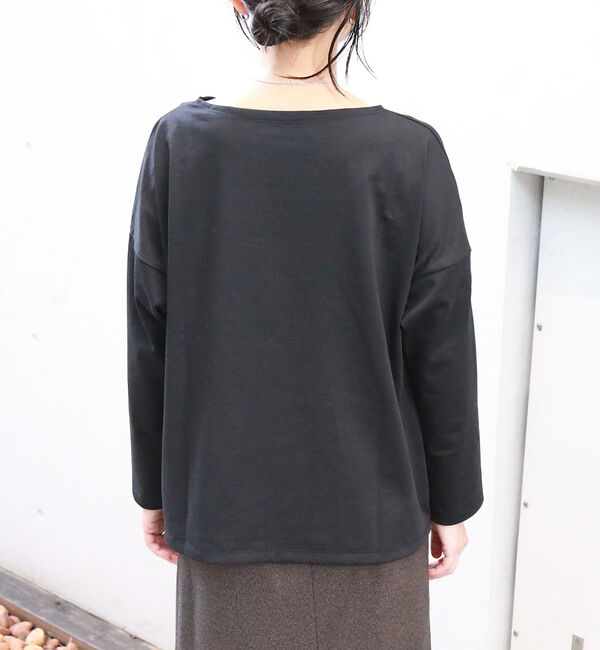 Rouge vif「【一部店舗限定】エコポリコット天竺プルオーバー/ ロングスリーブTシャツ」|Tシャツ・カットソー|