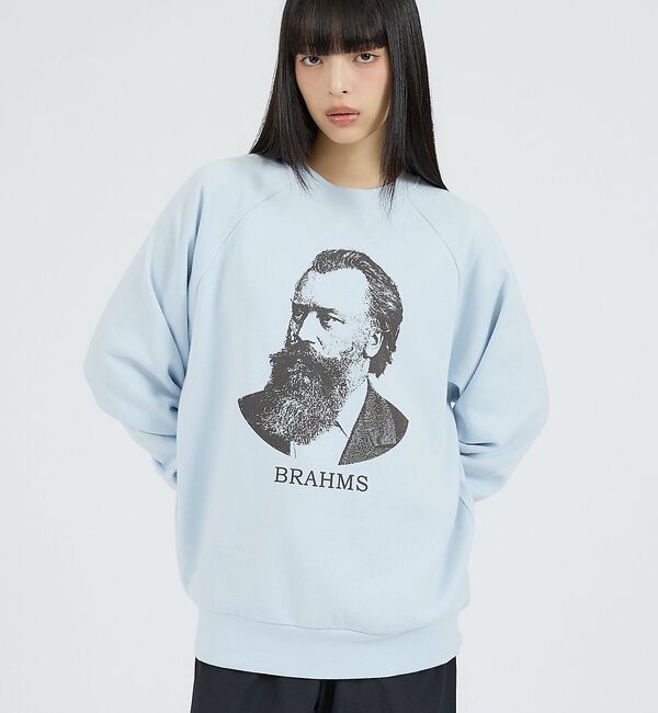 Rouge vif「【Healthknit/ヘルスニット】クラシックスウェット クルーネック長袖/ベ」|スウェット・ジャージ|ブルー系その他2