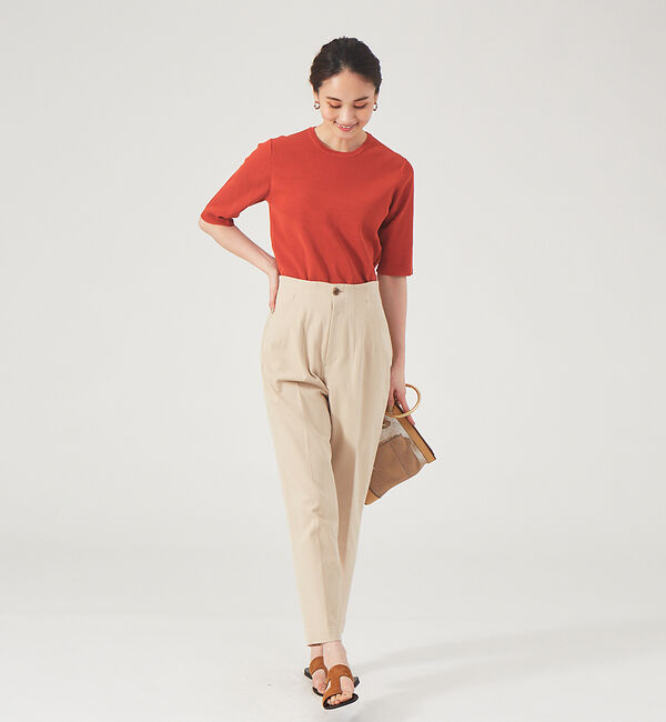 qualite「《セットアップ対応》2WAYストレッチハイウエストテーパードパンツ」|その他|