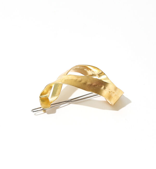 qualite「【ADER.bijoux】リボンカーブヘアークリップ」|ヘアバンド|