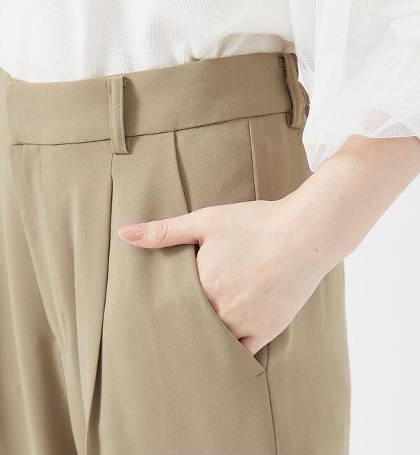 qualite「マットサテンストレートパンツ」|その他|