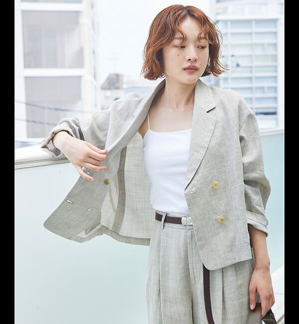 qualite「【セットアップ対応】ミックスカラーラミージャケット」|その他|