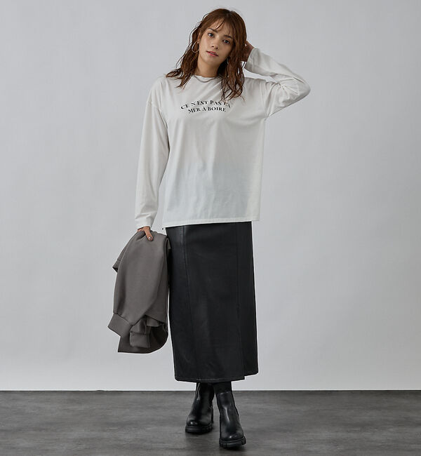 abahouse mavie「ロゴロンT」|Tシャツ・カットソー|