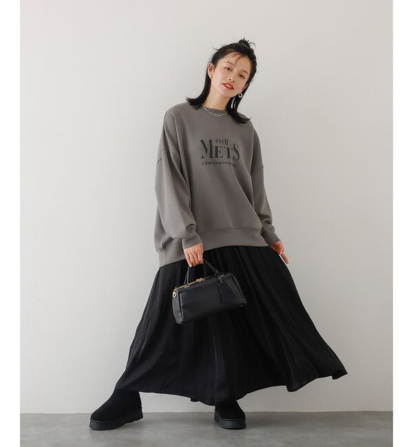 abahouse mavie「ヴィンテージサテンギャザースカート」|スカート|