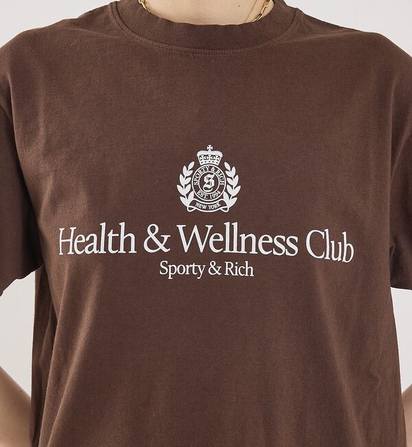 The Store by C' 「【Sporty&Rich】H&W Crest T-Shirt／ロゴTシャツ」|Tシャツ・カットソー|
